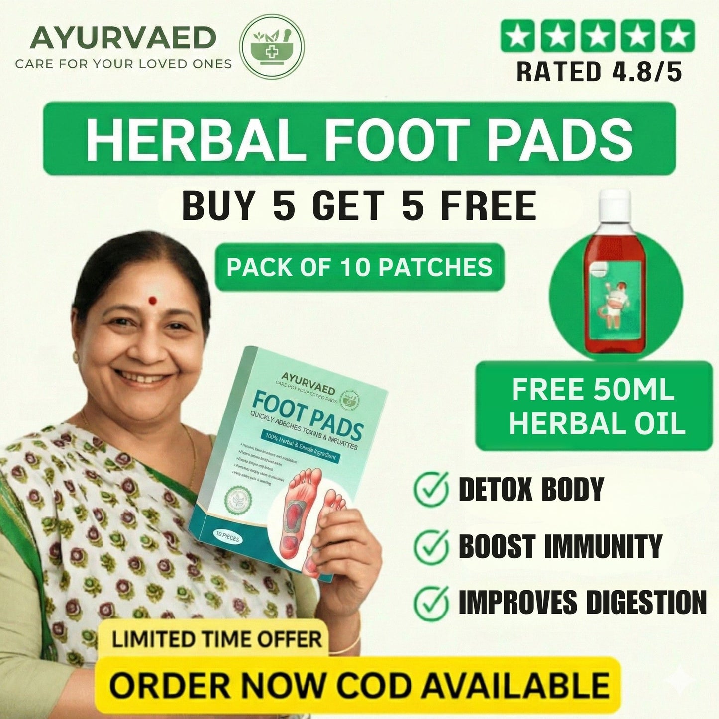 Foot Patch ( Buy 5 Get 5 Free )